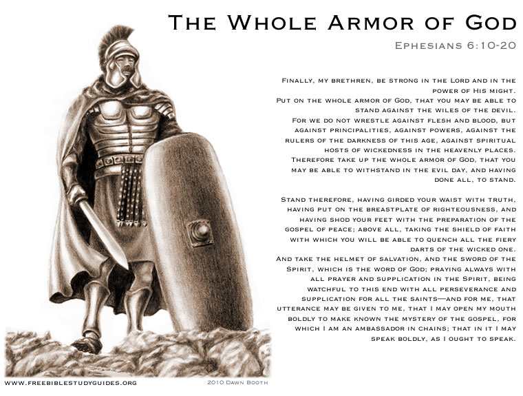 armor of god. quot;For God sent not his Son into